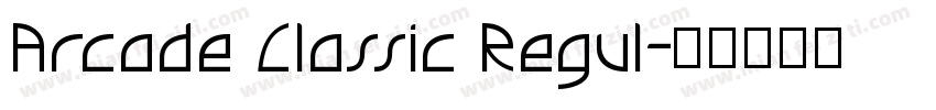 Arcade Classic Regul字体转换